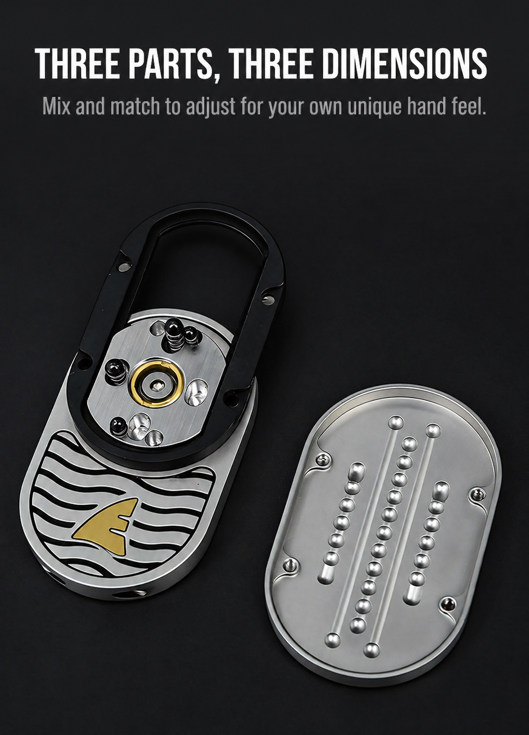 Sea Shark Haloo & Finger Spin EDC Premium Toy | Dual-Layer Push