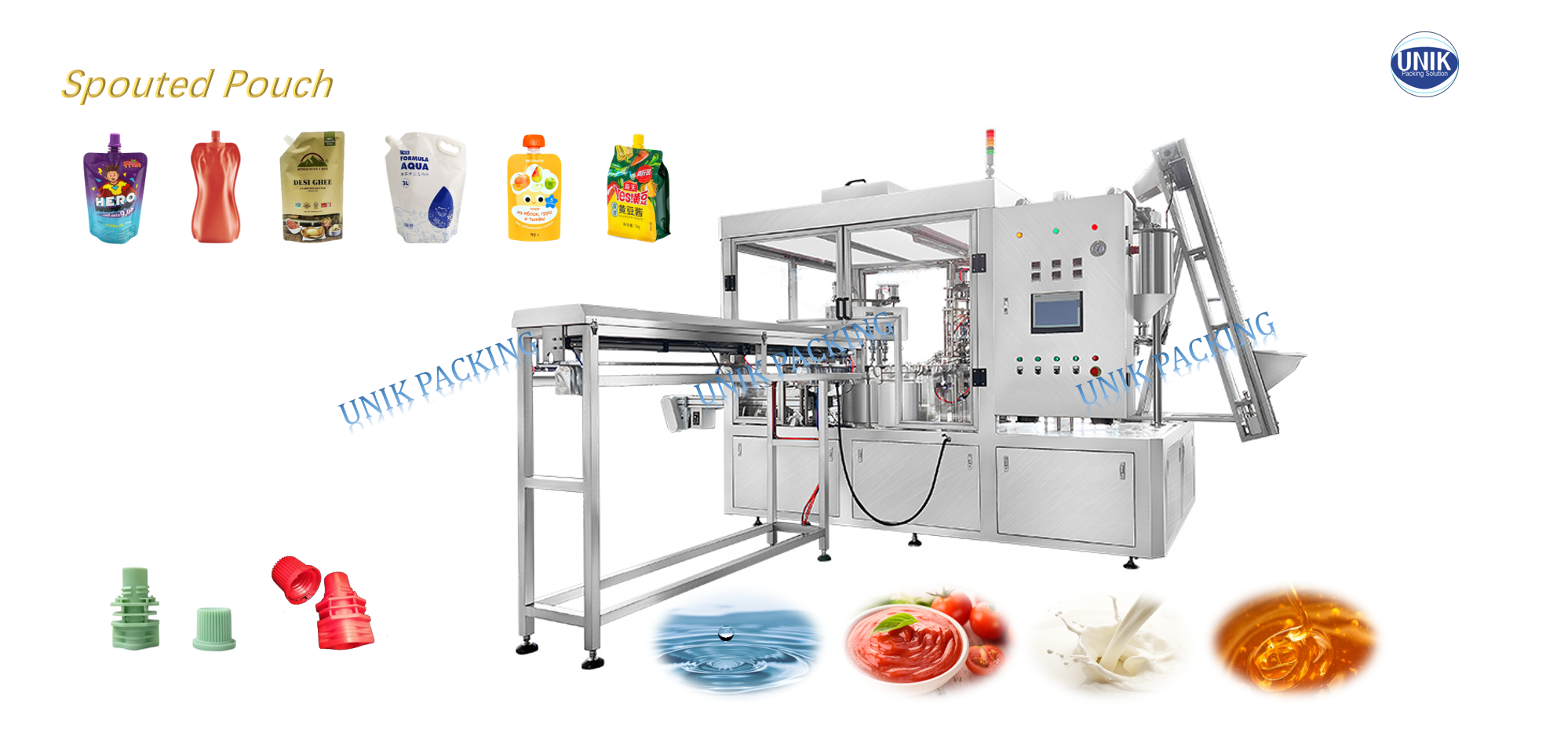 Spout Pouch Filling Capping Machine
