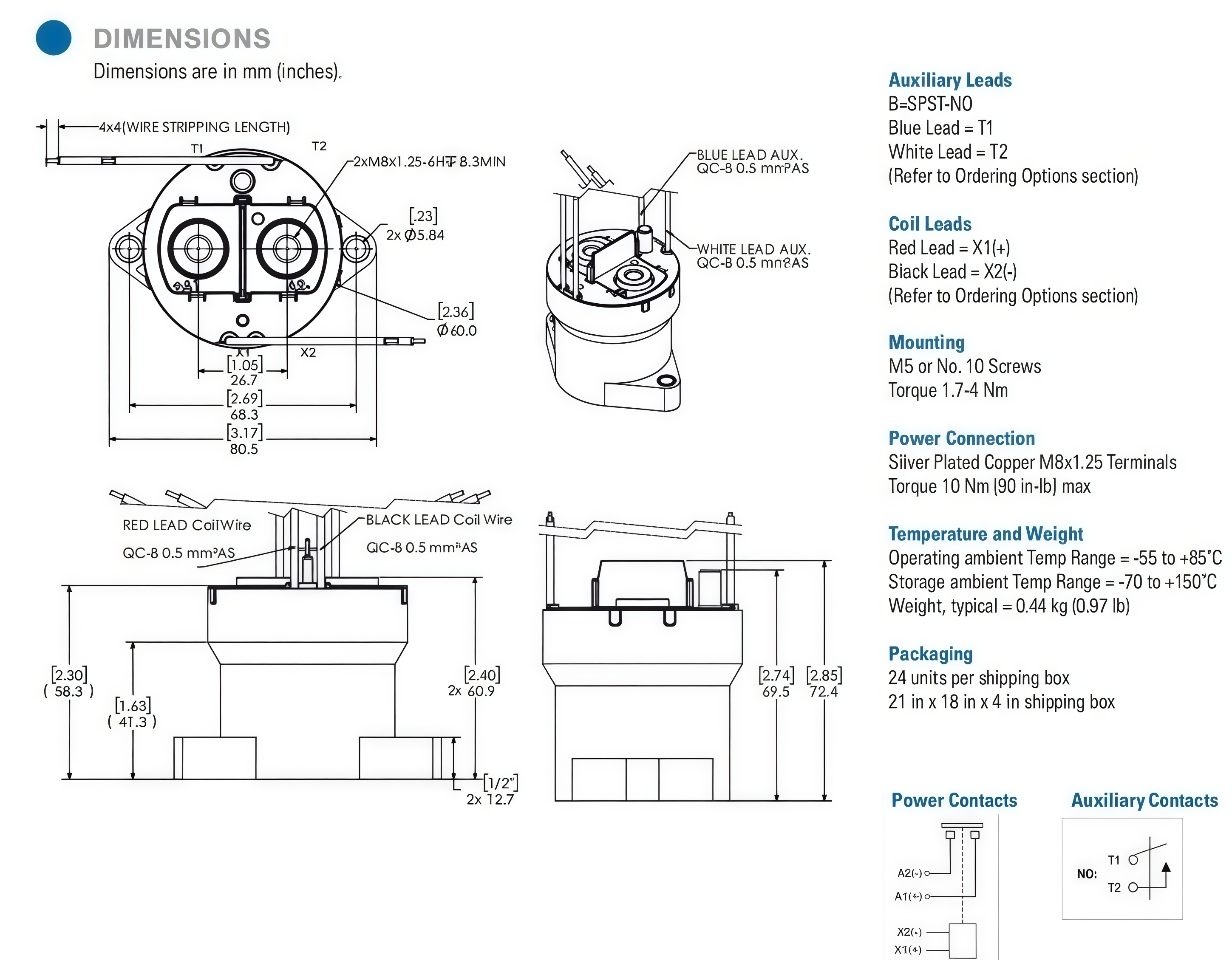 GVB351-CAB dimensional drawing and technical parameters