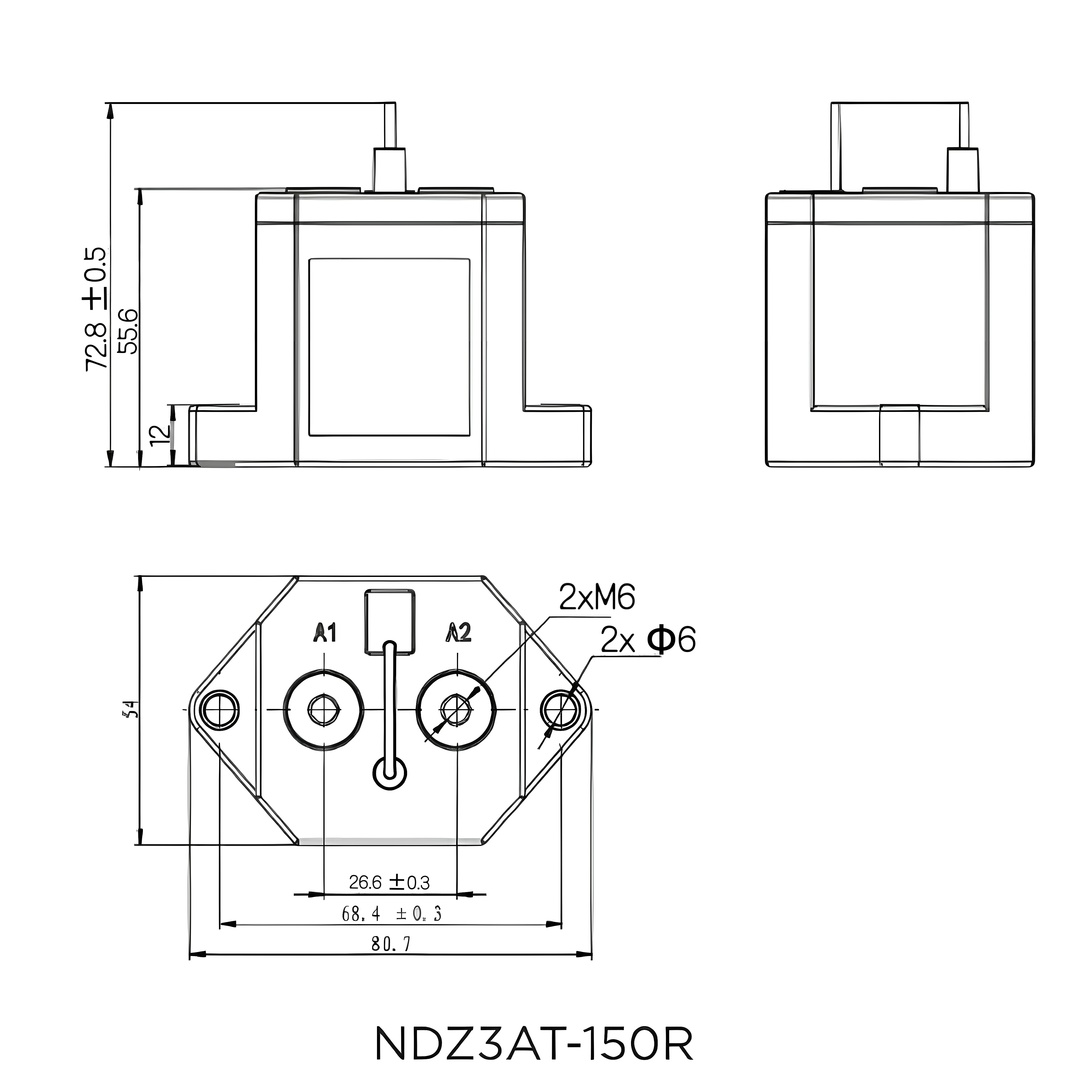 NDZ3AT-120 High voltage DC Contactor Coil voltage DC12V DC24V 