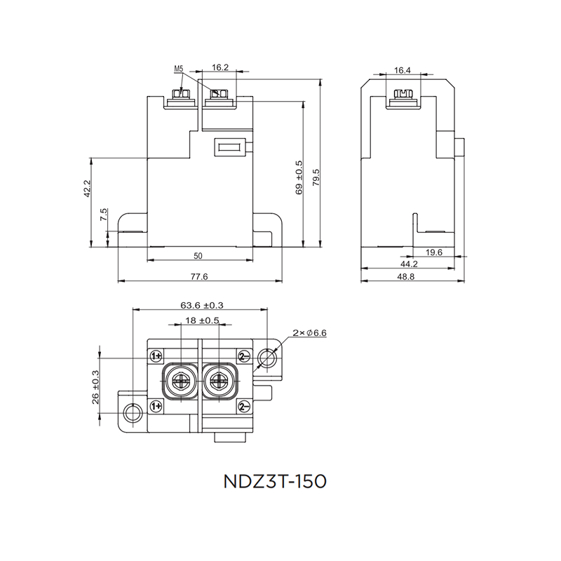 NDZ3T-10 High voltage DC Contactor Coil voltage DC12V DC24V 48V