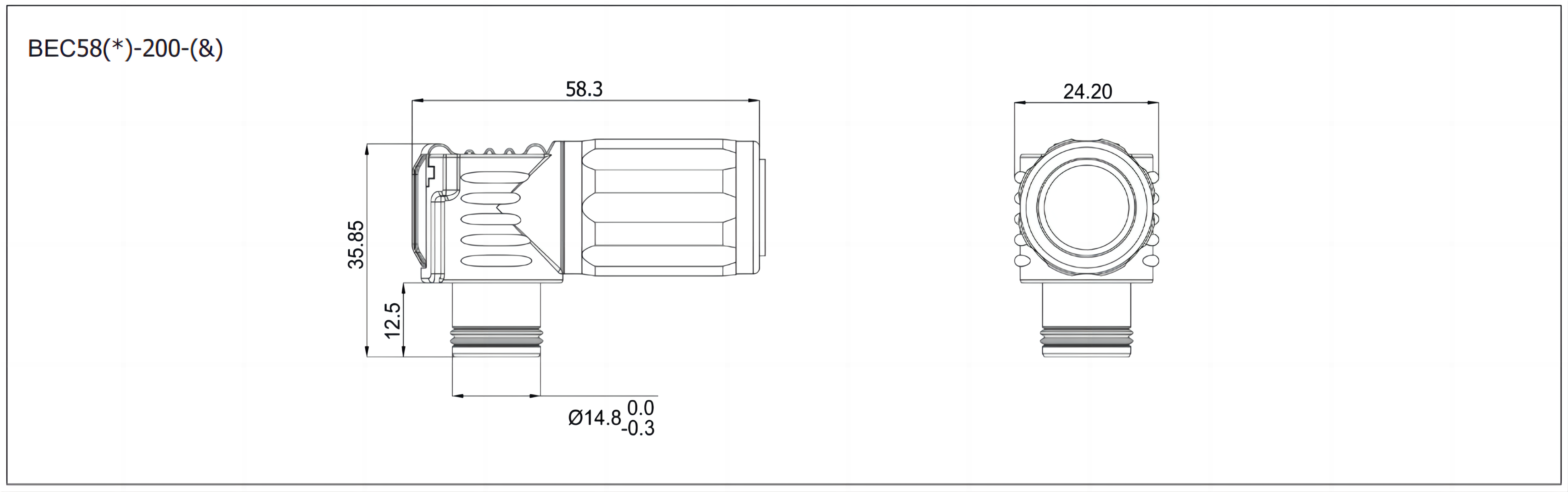  BEC200 1500V200A Energy Storage Battery System Connector