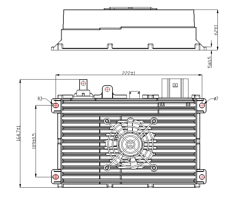 1.5KW TDC DC/DC Electric vehicle marine EV on-board battery charger
