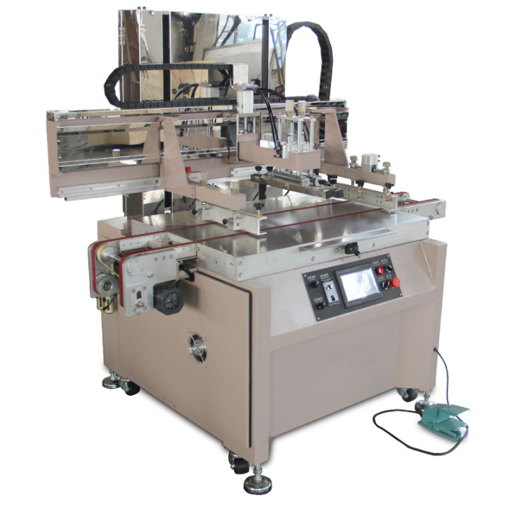 Flat glass screen printing machine with conveyor belt,glass screen printing machine