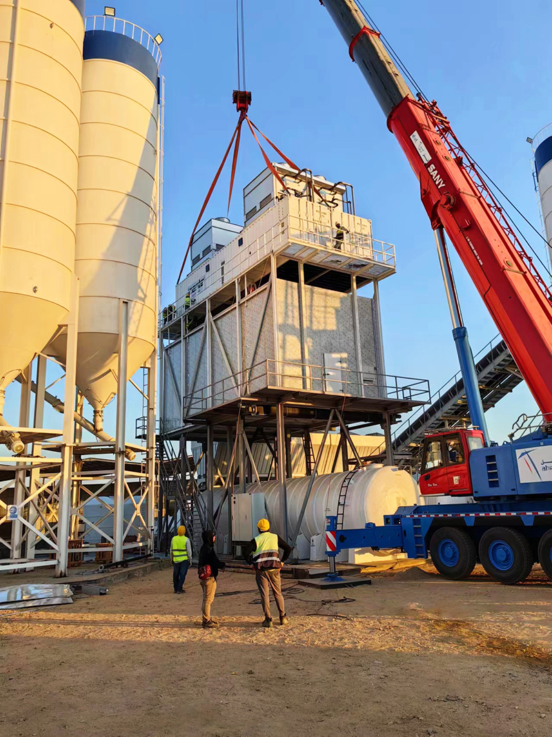 Concrete cooling Project Integrated All-in-one Ice Solution include 50ton Plate ice making plant & 60ton ice storage 