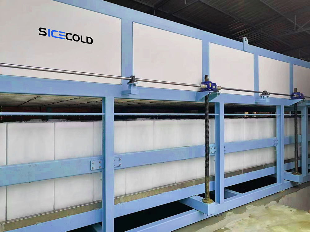 50 Ton Direct Cooling Block ice Factory 