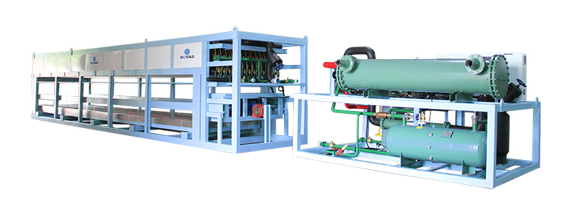 50 Ton Direct Cooling Block ice Factory 