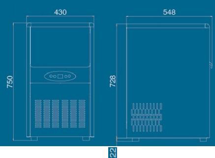 Cube Ice machine 64kg/24hrs Vertical series Long Service Life automatic commercial ice cube machine  