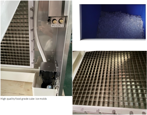 Cube Ice machine 64kg/24hrs Vertical series Long Service Life automatic commercial ice cube machine  