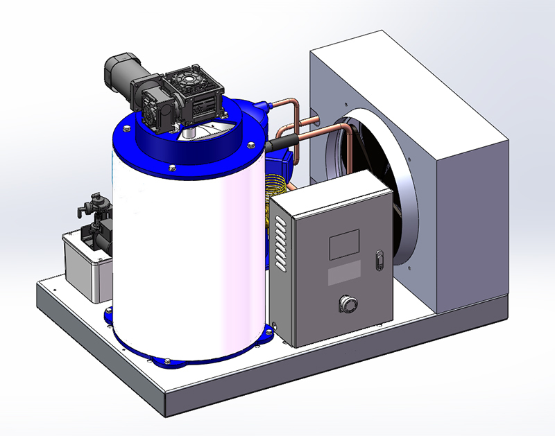 Flake ice machine 1 ton air cooling Long Service Life ice flake machine  