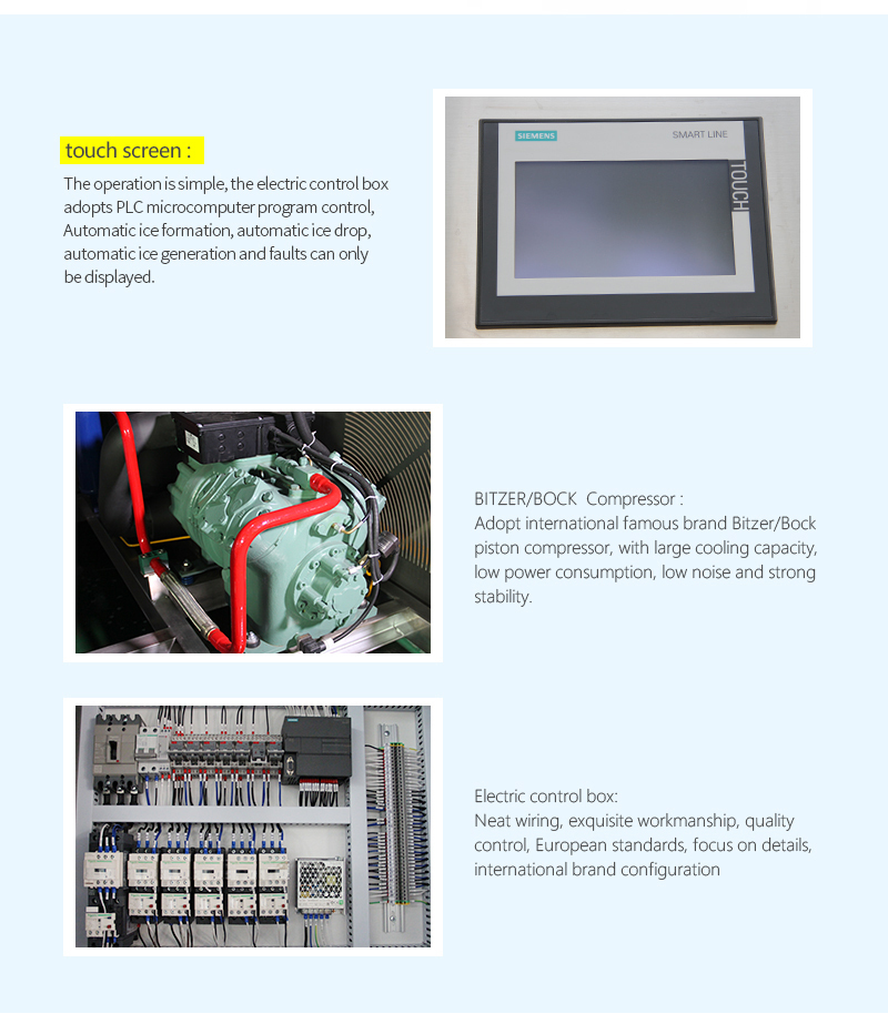 Plate ice machine high relible Long Service Life 5 ton ice plate machine  
