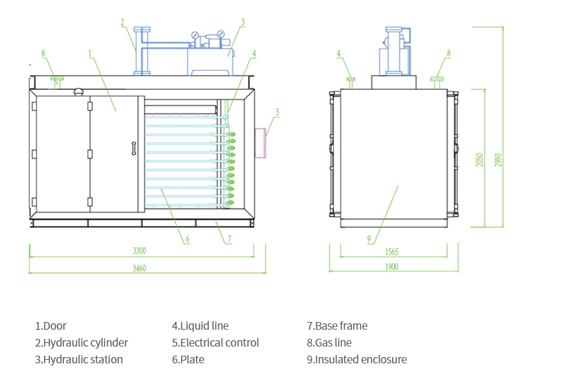 Plate Freezer SICECOLD Industrial Automatic Intelligent New Design  