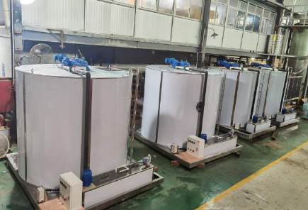 SICECOLD Flake Ice Evaporator Automatic 5 Ton High Reliable 20years Lifespan Flake Ice Machine Evaporator for Seafood  