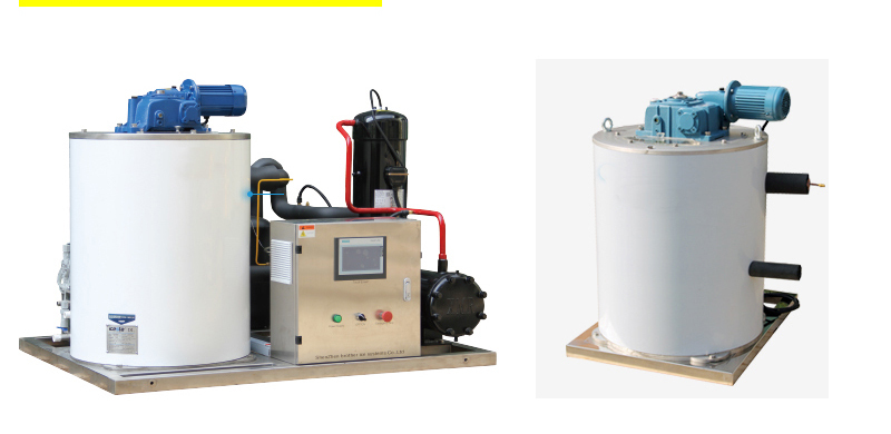 SICECOLD Flake Ice Evaporator Automatic 5 Ton High Reliable 20years Lifespan Flake Ice Machine Evaporator for Seafood  
