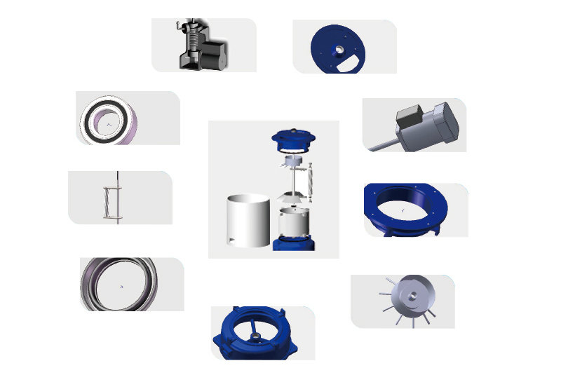 SICECOLD Flake Ice Evaporator Automatic 5 Ton High Reliable 20years Lifespan Flake Ice Machine Evaporator for Seafood  