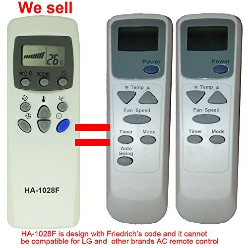 HA1028F Replacement Friedrich Air Conditioner Remote Control