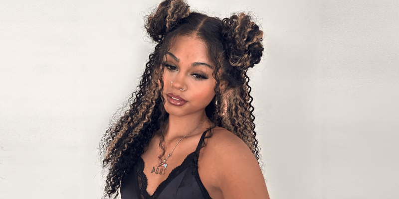 6x6 HD Highlight Blonde Kinky Curly Wig