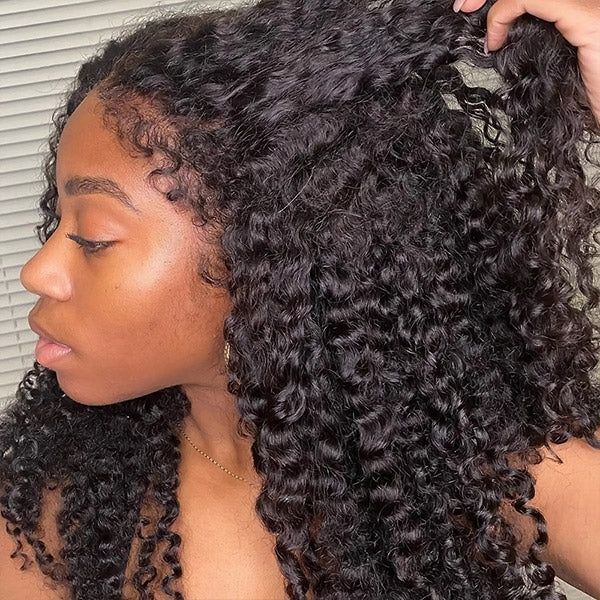 Human Hair Wig with 4C Edges