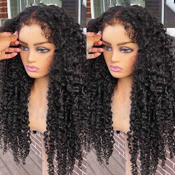 Human Hair Wig with 4C Edges
