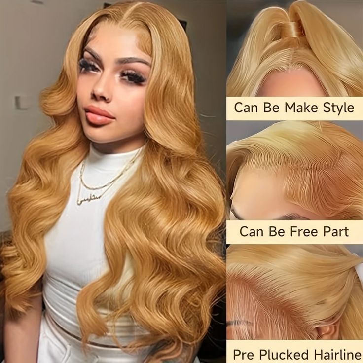Honey Blonde 13x6 HD Frontal Wig
