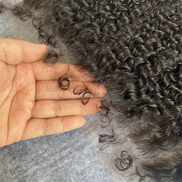 Carina HD Lace Frontal Only Deep Curly With 4C Edges Invisible 13x4 HD Lace Fronta Only - 20inch