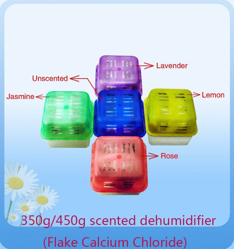 Calcium Chloride desiccant Refill Dehumidifier box moisture absorbing in a nonwoven fabric sachet  