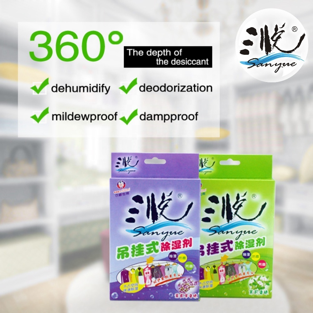 wardrobe scented Hanging Dehumidifier absorb Moisture protection dehumidifier bag  