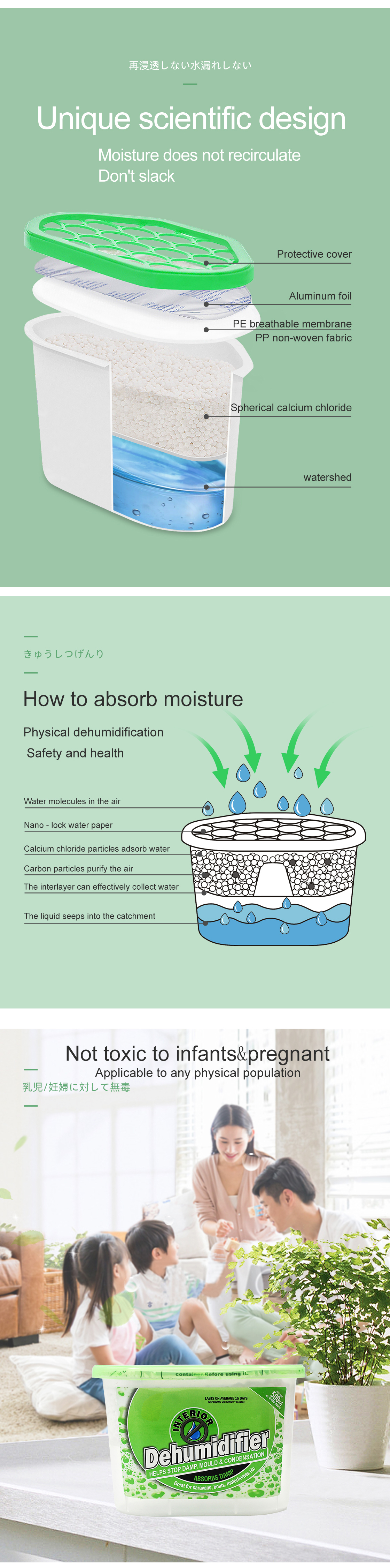 400ml fragrance dehumidifier room moisture absorber wardrobe dehumidifier box  