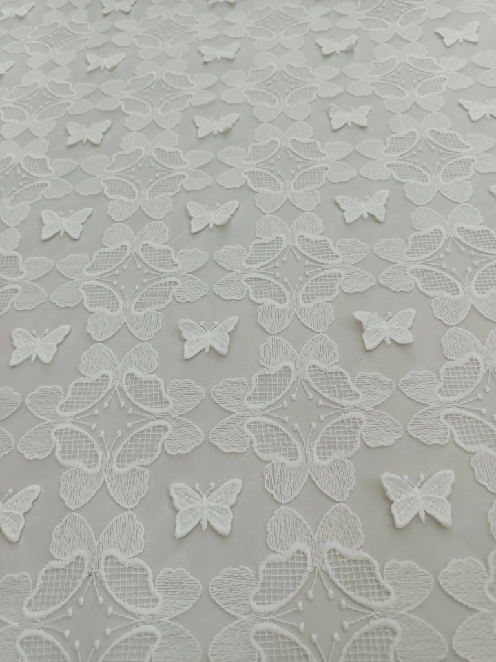 Beautiful Butterfly Pattern 3D Embroidery for Bridal Dress  HKP11265---M201  