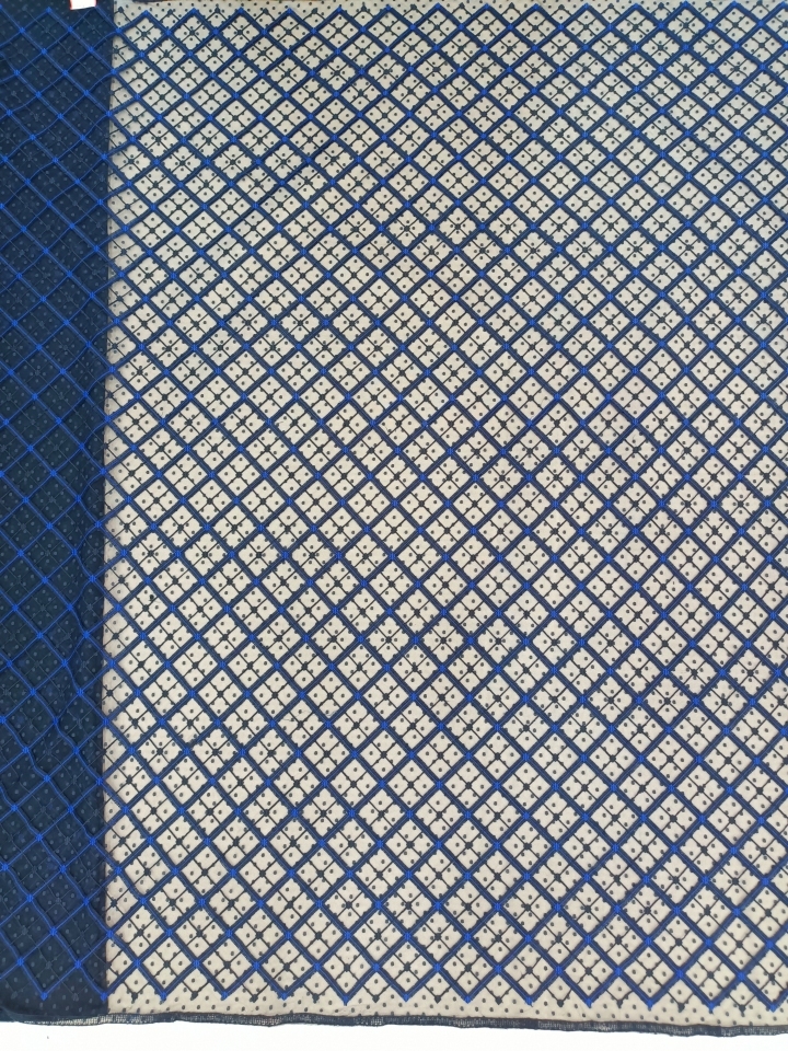 Designable Polka Dot and Lattice Net Plain Embroidery HKP11196---Q103   