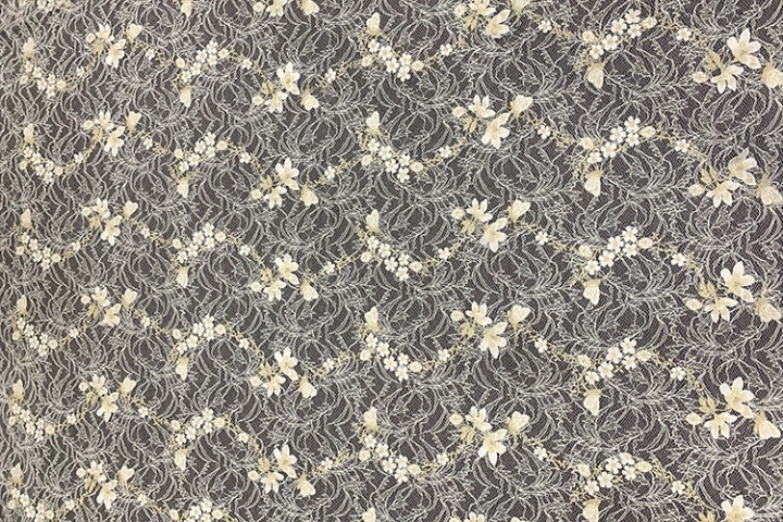 Designable 3D Flower and Butterfly Pattern Lace for Clothing  HKP9290-B701  