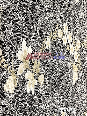 Designable 3D Flower and Butterfly Pattern Lace for Clothing  HKP9290-B701  