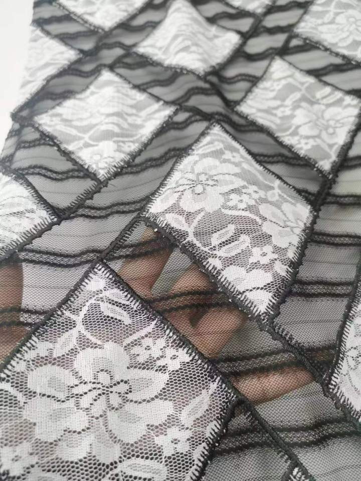 Elegant  laser Embroidered Fabric  