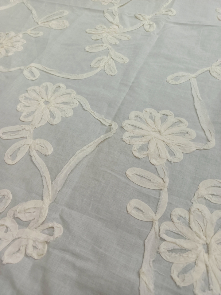 Bule or white flower Pattern Cotton fabric LMPDX10188(A38)  