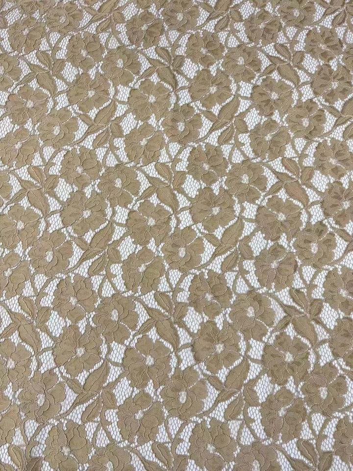 Graceful Floral and Leaf Pattern with Gord Thread Lace Fabric  L1320-1  lace,fashion fabric
