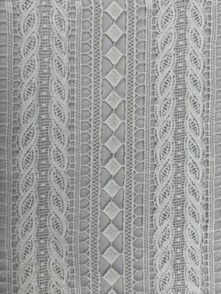 Geometry Pattern Chemical Embroidery HKS6114--CW001   