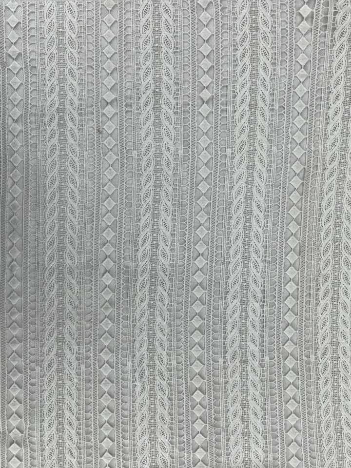 Geometry Pattern Chemical Embroidery HKS6114--CW001   