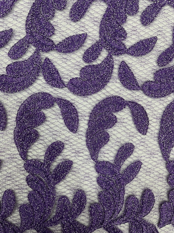 Purple stain Plain Embroidery HKP3437----W905  