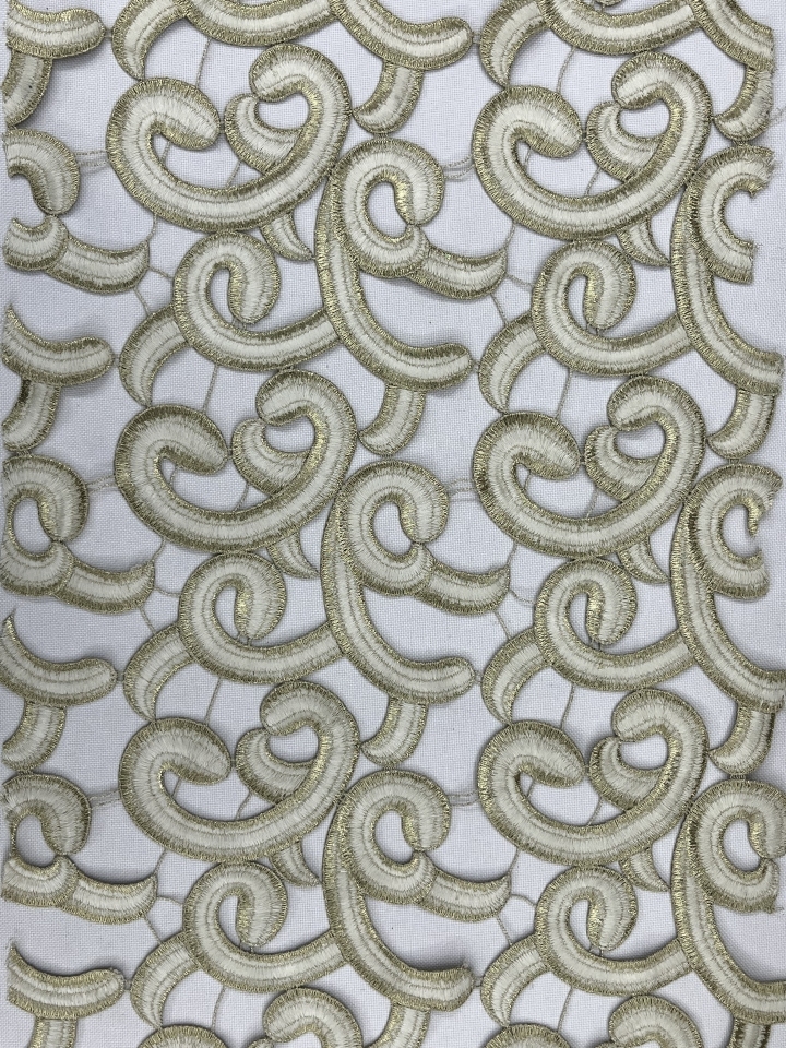 Gold stain  Chemical Embroidery HKS0336-AW005  