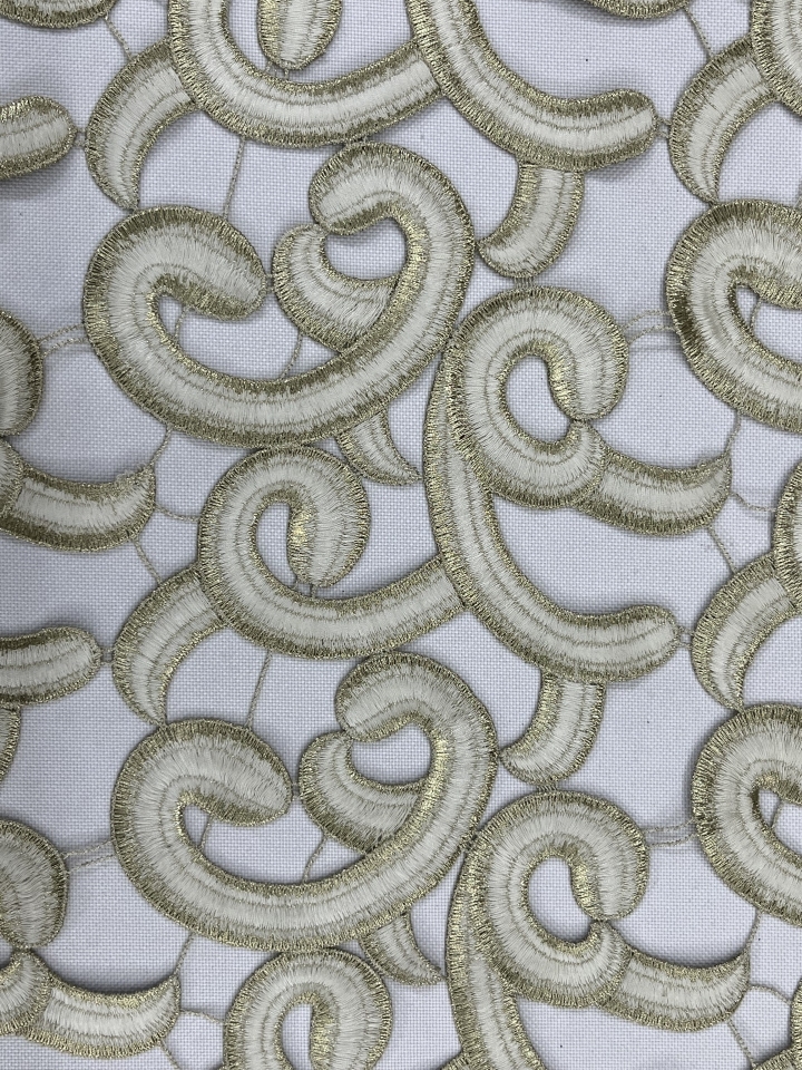 Gold stain  Chemical Embroidery HKS0336-AW005  