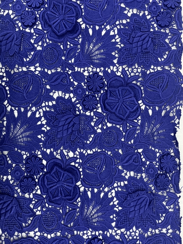 3D Flower Pattern Chemical Embroidery  HKS5582---W004  