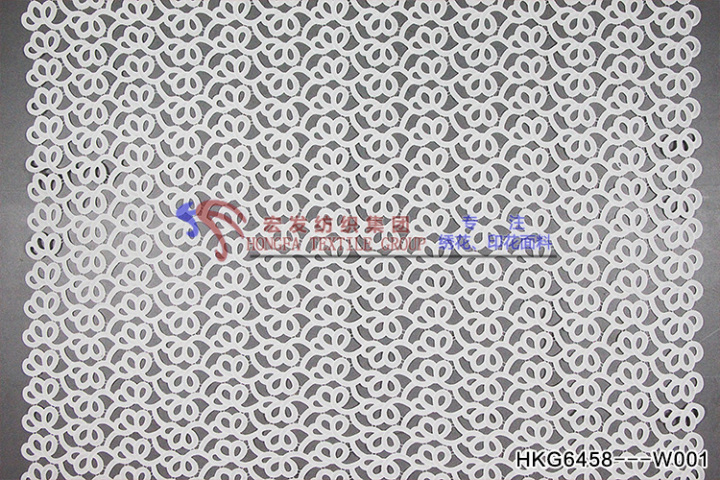 Designable White Cording Embroidery  HKG6458---W001  