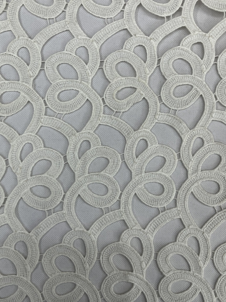 Designable White Cording Embroidery  HKG6458---W001  