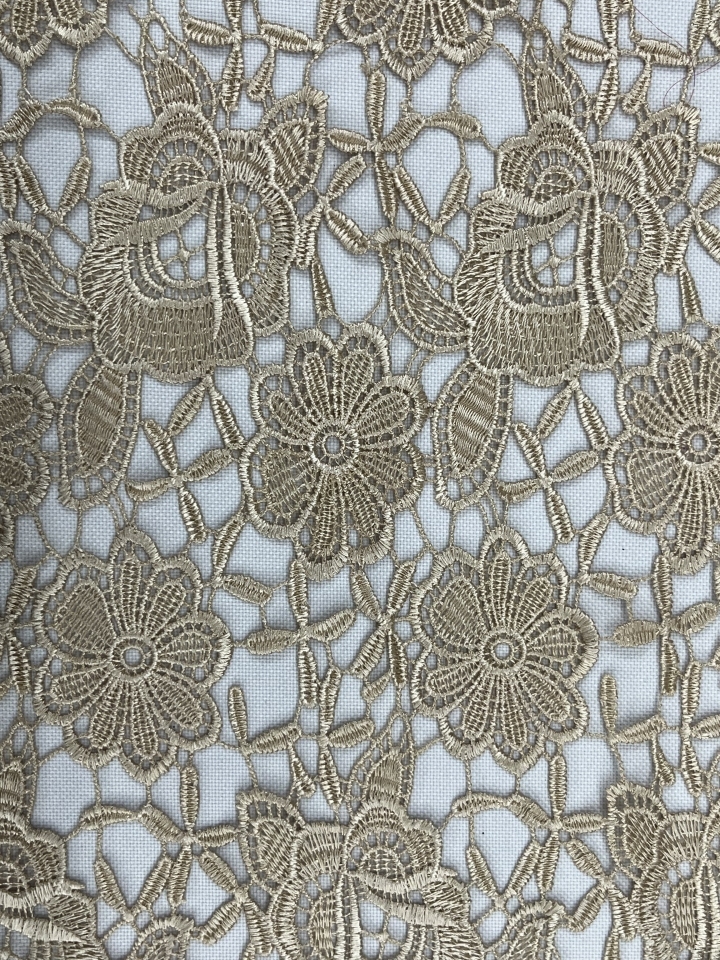 Flower Pattern Chemical Embroidery HKS4705---W001  