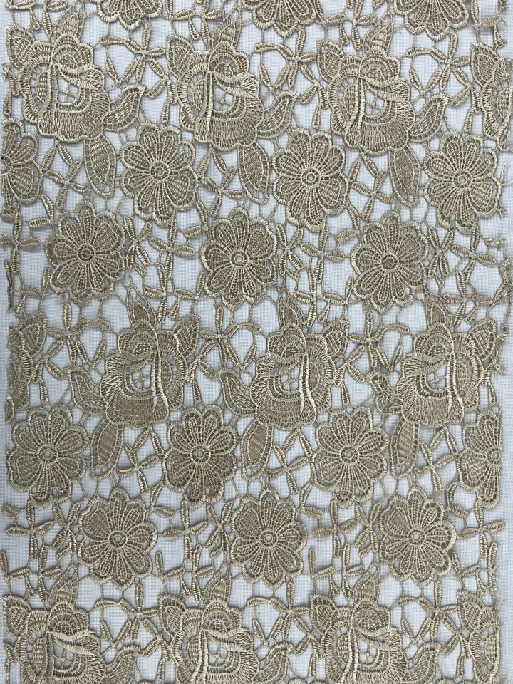 Flower Pattern Chemical Embroidery HKS4705---W001  