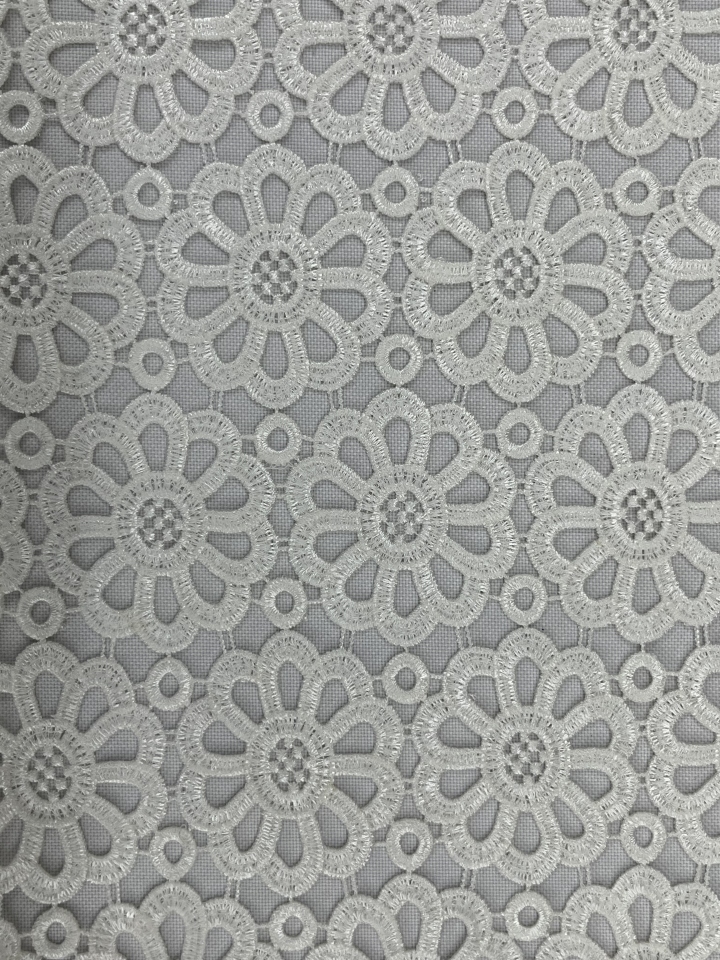 Flower Pattern Chemical Embroidery HKS2149-AW002    