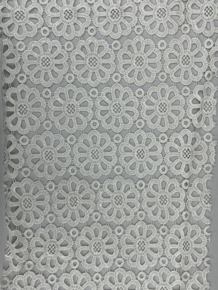 Flower Pattern Chemical Embroidery HKS2149-AW002    