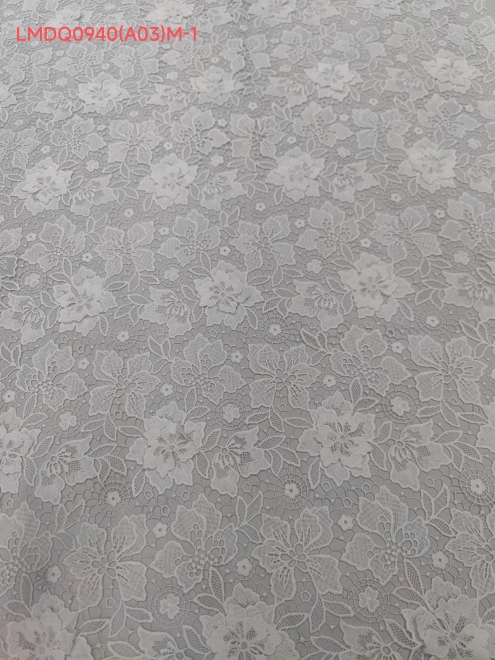 3D Flower and Leaf Pattern Chemical Embroidery  LMDQ0940(A03)M-1     