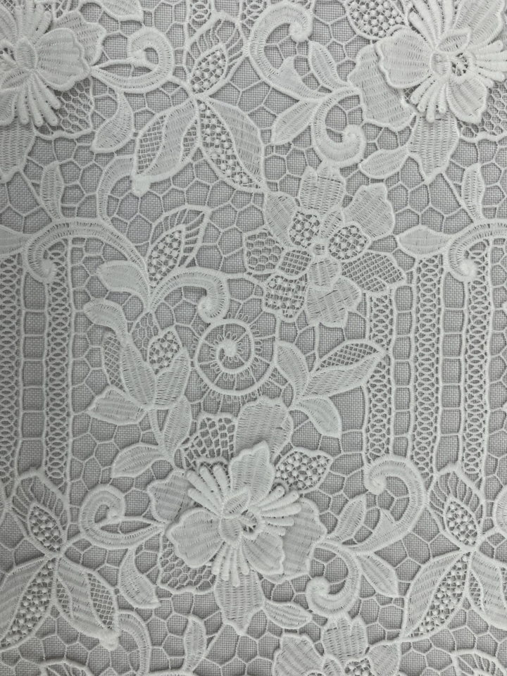 Flower and Leaf Pattern Chemical Embroidery LMW019(A03)-1  Flower-and-Leaf-Pattern,Chemical