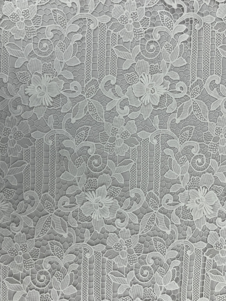 Flower and Leaf Pattern Chemical Embroidery LMW019(A03)-1  Flower-and-Leaf-Pattern,Chemical